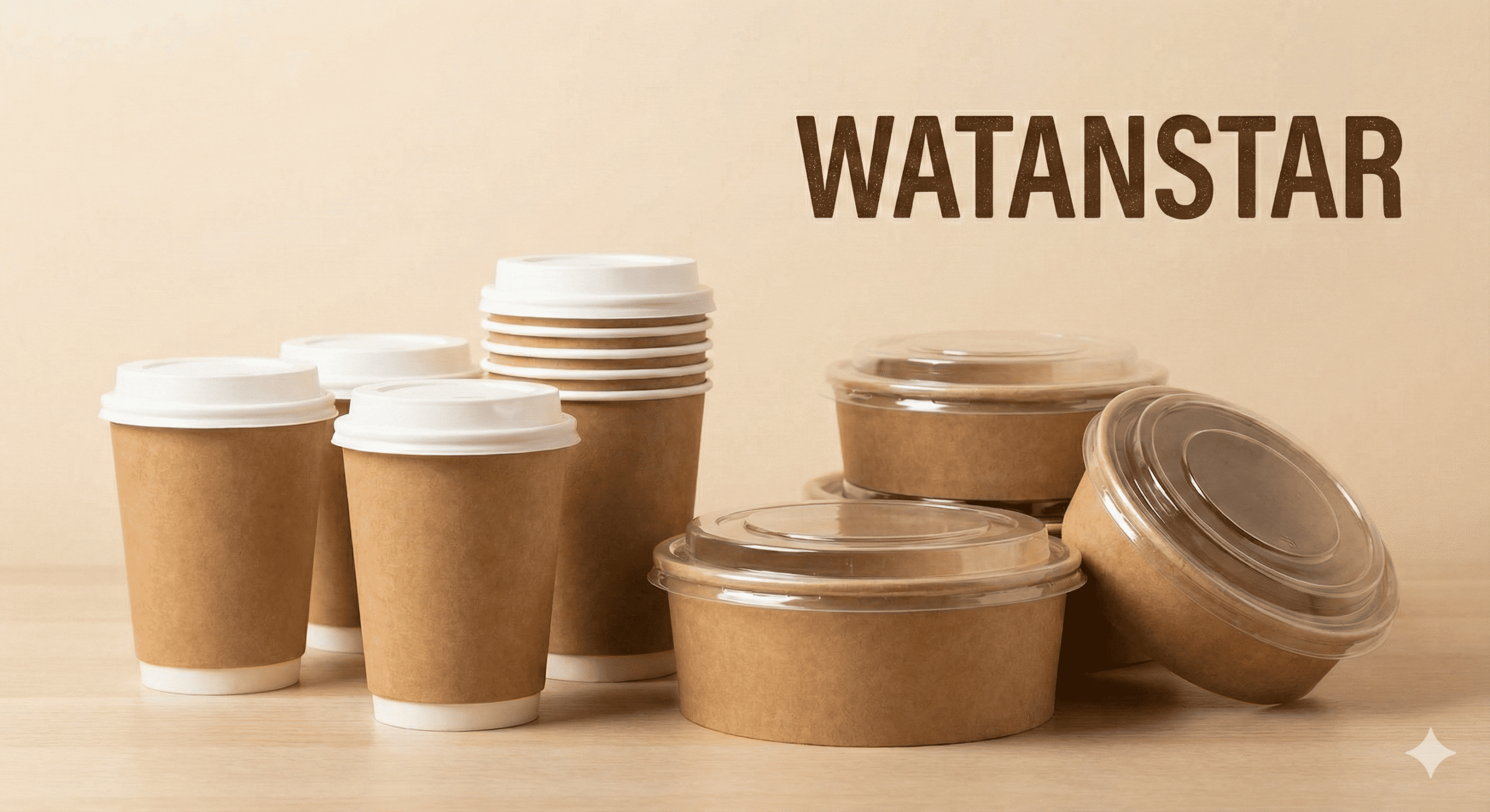 أكواب وعبوات ورقية