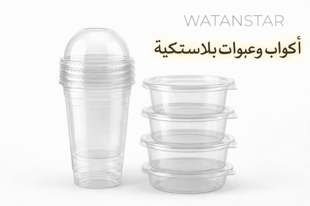 أكواب وعبوات بلاستيكية من واتنستار