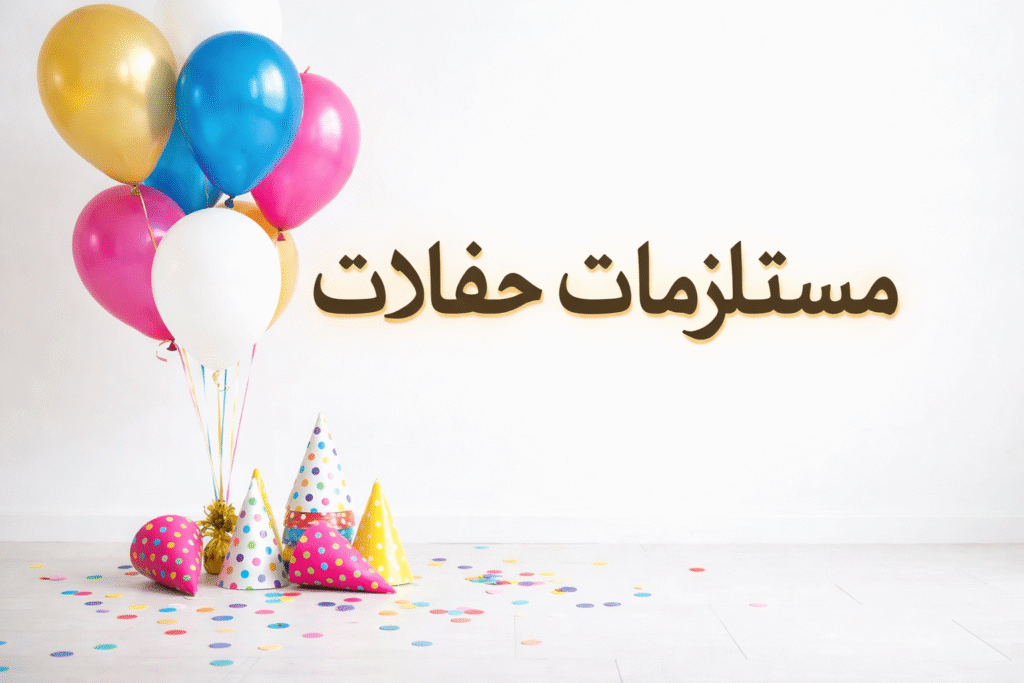 زينة حفلة ملونة ومبهجة